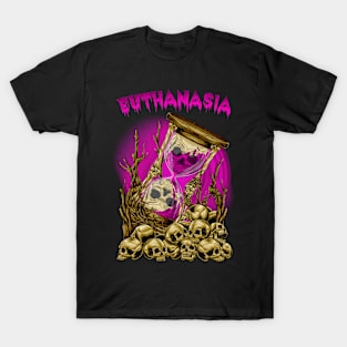 Purple Skull Hourglass T-Shirt